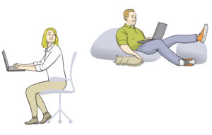 Telma 1/2019 Ajatelma Istumisen ergonomia etätyössä Arto Pesola